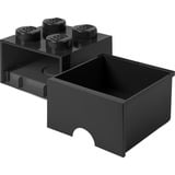 Room Copenhagen Brick Drawer (4 Knobs)Black Scatola porta giocattoli Libera installazione Nero, Scatola di immagazzinaggio Nero, Scatola porta giocattoli, Nero, Libera installazione, Monocromatico, Rettangolare, Polipropilene (PP)