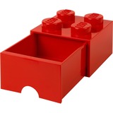 Room Copenhagen Brick Drawer (4 Knobs)Bright Red Scatola porta giocattoli Libera installazione Rosso, Scatola di immagazzinaggio rosso, Scatola porta giocattoli, Rosso, Libera installazione, Monocromatico, Rettangolare, Polipropilene (PP)