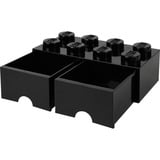 Room Copenhagen Brick Drawer (8 Knobs)Black Scatola porta giocattoli Libera installazione Nero, Scatola di immagazzinaggio Nero, Scatola porta giocattoli, Nero, Libera installazione, Monocromatico, Rettangolare, Polipropilene (PP)