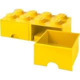 Room Copenhagen Brick Drawer (8 Knobs)Bright Yellow Scatola porta giocattoli Libera installazione Giallo, Scatola di immagazzinaggio giallo, Scatola porta giocattoli, Giallo, Libera installazione, Monocromatico, Rettangolare, Polipropilene (PP)