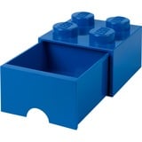Room Copenhagen Desk Brick Drawer 4 KnobBlue Scatola porta giocattoli Libera installazione Blu, Scatola di immagazzinaggio blu, Scatola porta giocattoli, Blu, Libera installazione, Monocromatico, Rettangolare, Polipropilene (PP)