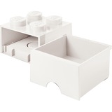 Room Copenhagen LEGO Cassetto mattoncino 4 bianco, Scatola di immagazzinaggio bianco