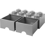 Room Copenhagen LEGO Cassetto mattoncino 8 grigio, Scatola di immagazzinaggio grigio
