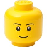 Room Copenhagen LEGO Storage Head "Boy", mini, Scatola di immagazzinaggio giallo