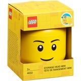 Room Copenhagen LEGO Storage Head "Boy", mini, Scatola di immagazzinaggio giallo