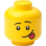 Room Copenhagen LEGO Storage Head "Silly", mini, Scatola di immagazzinaggio giallo
