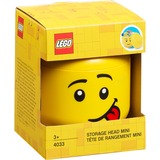 Room Copenhagen LEGO Storage Head "Silly", mini, Scatola di immagazzinaggio giallo