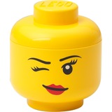 Room Copenhagen LEGO Storage Head "Whinky", mini, Scatola di immagazzinaggio giallo