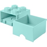 Room Copenhagen LEGO Storagge Brick 4 Armadietto portaoggetti Blu blu, Armadietto portaoggetti, Blu, Monocromatico, Quadrato, Polipropilene (PP), 250 mm