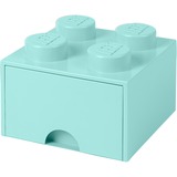 Room Copenhagen LEGO Storagge Brick 4 Armadietto portaoggetti Blu, Scatola di immagazzinaggio blu, Armadietto portaoggetti, Blu, Monocromatico, Quadrato, Polipropilene (PP), 250 mm