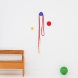 Room Copenhagen Wall Hanger Set of 3Multi Interno Gancio universale Blu, Rosso, Giallo 3 pz, Montaggio a parete Interno, Gancio universale, Blu, Rosso, Giallo, ABS, Vite, Rotondo