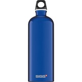SIGG 1.0 L Traveller 1000 ml Blu, Bottiglia di acqua blu, 1000 ml, Blu, Tappo avvitabile, Plastica, Aluminium, 257 mm