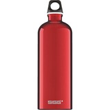 SIGG 1.0 L Traveller 1000 ml Rosso, Bottiglia di acqua rosso, 1000 ml, Rosso, Tappo avvitabile, Plastica, Aluminium, 257 mm