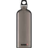 SIGG Alu Traveller Smoked Pearl 1 L, Bottiglia di acqua marrone