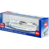SIKU Cruiseliner Aida 1:1400 Nave passeggeri Preassemblato,  veicolo da gioco bianco/Blu, 1:1400, Nave passeggeri, Preassemblato, Metallo, Plastica, Blu, Bianco, 226 mm