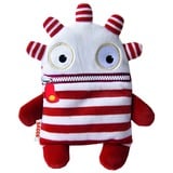 Schmidt Spiele Saggo Peluche, Peluche animali bianco/Rosso, Mostro, 3 anno/i
