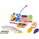 Simba Cassa del supermercato con scanner, Negozio bianco/Rosso