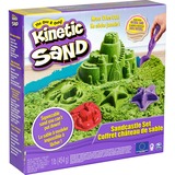 Spin Master Sandbox Set Green, Gioco di sabbia Kinetic Sand Sandbox Set Green, Sabbia cinetica per bambini, 3 anno/i, Verde