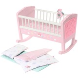 ZAPF Creation Sweet Dreams Crib rosa/Bianco, Baby Annabell Sweet Dreams Crib, Culla/lettino per bambola, 3 anno/i, Batterie richieste, 2,11 kg