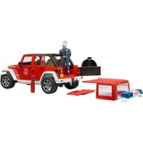 bruder 2528 veicolo giocattolo, Veicolo modello rosso/Bianco, Jeep, Interno/esterno, 3 anno/i, Plastica, Rosso