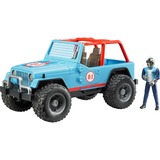 bruder 2541 veicolo giocattolo, Veicolo modello blu, Jeep, Interno/esterno, 3 anno/i, Plastica, Blu