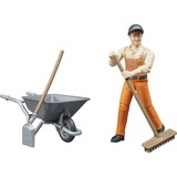 bruder 62130 action figure giocattolo, Gioco figura 0,25 anno/i, Grigio, Arancione, Plastica