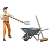 bruder 62130 action figure giocattolo, Gioco figura 0,25 anno/i, Grigio, Arancione, Plastica