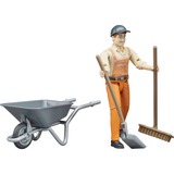 bruder 62130 action figure giocattolo, Gioco figura 0,25 anno/i, Grigio, Arancione, Plastica