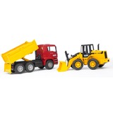 bruder Construction truck with articulated road loader veicolo giocattolo 3 anno/i, ABS sintetico, Multicolore
