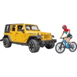 bruder Jeep Wrangler Rubicon Unlimited, Veicolo modello giallo/Nero