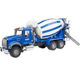 bruder MACK Granite Cement mixer veicolo giocattolo blu/Bianco, 4 anno/i, ABS sintetico, Blu, Bianco