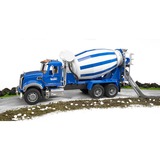 bruder MACK Granite Cement mixer veicolo giocattolo blu/Bianco, 4 anno/i, ABS sintetico, Blu, Bianco