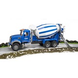 bruder MACK Granite Cement mixer veicolo giocattolo, Veicolo modello blu/Bianco, 4 anno/i, ABS sintetico, Blu, Bianco