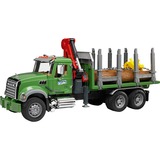 bruder MACK Granite Halfpipe dump truck veicolo giocattolo verde, 3 anno/i, ABS sintetico, Nero, Blu