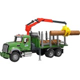 bruder MACK Granite Halfpipe dump truck veicolo giocattolo, Veicolo modello verde, 3 anno/i, ABS sintetico, Nero, Blu