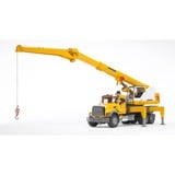 bruder MACK Granite Liebherr crane truck veicolo giocattolo, Veicolo modello giallo/grigio, 4 anno/i, ABS sintetico, Nero, Giallo