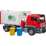 bruder Man Tgs Trasporto Rifiuti Caricamento Laterale, Veicolo modello Bianco, Plastica, 0,25 anno/i, Ragazzo, Rosso, 8,25 anno/i