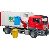 bruder Man Tgs Trasporto Rifiuti Caricamento Laterale, Veicolo modello Bianco, Plastica, 0,25 anno/i, Ragazzo, Rosso, 8,25 anno/i