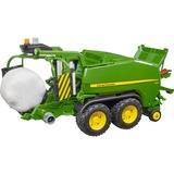 bruder Rimorchio John Deere Pressaballe C441R, Veicolo modello verde