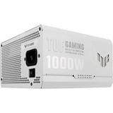 ASUS TUF Gaming 1000W Gold White Edition alimentatore per computer 20+4 pin ATX ATX Bianco, Alimentatore PC bianco, 1000 W, 100 - 240 V, Attivo, 130 W, 1000 W, 130 W