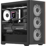 Aerocool D301A Mini Tower Nero, Legno, Chassis Tower Nero, Mini Tower, PC, Nero, Legno, micro ATX, Mini-ITX, Acrilonitrile butadiene stirene (ABS), SPCC, Gaming