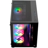 Aerocool Dryft Mini Mini Tower Nero, Chassis Tower Nero, Mini Tower, PC, Nero, ATX, micro ATX, Mini-ITX, SPCC, Vetro temperato, Gaming