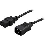 BlueWalker Cavo IEC C19/C20, Cavo di prolunga Nero