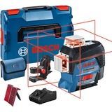Bosch GLL 3-80 C Professional Livella lineare 30 m 630 - 650 nm (< 10 mW), Attraversare la linea laser blu/Nero, 30 m, 0,2 mm/m, 4°, 120 m, 630 nm, Orizzontale/Verticale