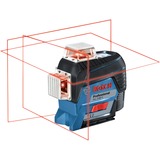 Bosch GLL 3-80 C Professional Livella lineare 30 m 630 - 650 nm (< 10 mW), Attraversare la linea laser blu/Nero, 30 m, 0,2 mm/m, 4°, 120 m, 630 nm, Orizzontale/Verticale
