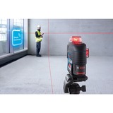 Bosch GLL 3-80 C Professional Livella lineare 30 m 630 - 650 nm (< 10 mW), Attraversare la linea laser blu/Nero, 30 m, 0,2 mm/m, 4°, 120 m, 630 nm, Orizzontale/Verticale