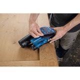 Bosch Levigatrice rotorbitale a batteria GEX 12V-150-3 Professional solo, 12 Volt, Levigatrice orbitale casuale blu/Nero