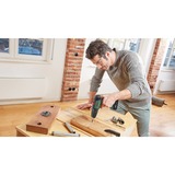 Bosch Universal Impact 18V 1450 Giri/min Senza chiave 1,3 kg Verde, Trapano avvitatore verde/Nero, Trapano con impugnatura a pistola, Senza chiave, Verde, 1 cm, 1450 Giri/min, 3 cm