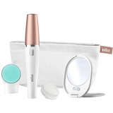 Braun FaceSpa 851V 3 In 1 Epilatore Donna Per Viso Con Spazzola Di Pulizia E Batterie Supplementari bianco/Bronzo, Oro, Bianco, Cet appareil n’est pas conçu pour être utilisé par des enfants ou des personnes dont les..., 1.5 V, Stilo AA, 321 g, Scatola