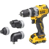 DEWALT Avvitatore a batteria DCD703L2T, 12Volt, Trapano avvitatore giallo/Nero